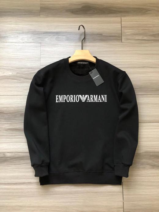 F012221胸前字母logo胶印加绒圆领卫衣男女同款 商品图1