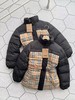 D012254新款格纹拼接双面两穿系腰带羽绒服外套女 商品缩略图0