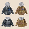 棉花堂春款格纹连帽童装衬衫外套-FD61073 商品缩略图4