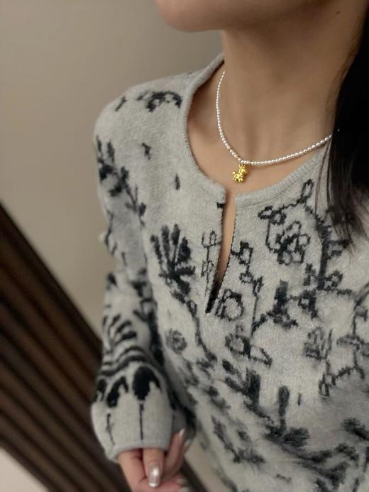 F012237秋冬搭配毛衣好看飞了～珍珠/福牌小马项链 商品图11