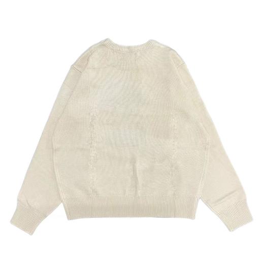 D012264限定款骷髅毛巾绣提花情侣圆领针织毛衣 商品图12