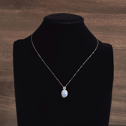 【天然正品】A货翡翠AU750白金镶钻镶天然紫罗兰色貔貅造型翡翠（好运、招财）吊坠项链20.4*11.3*9.5MM（皆取最大值）281225NJS24 商品图9