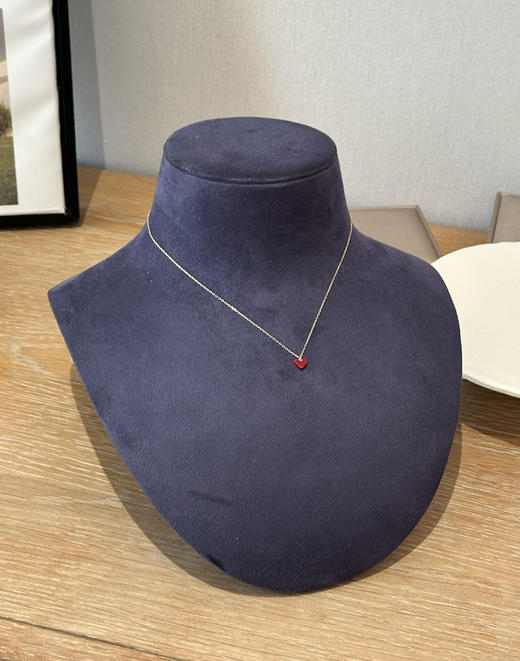 日单AHKAH18k镀金小红心项链耳钉012204 商品图7