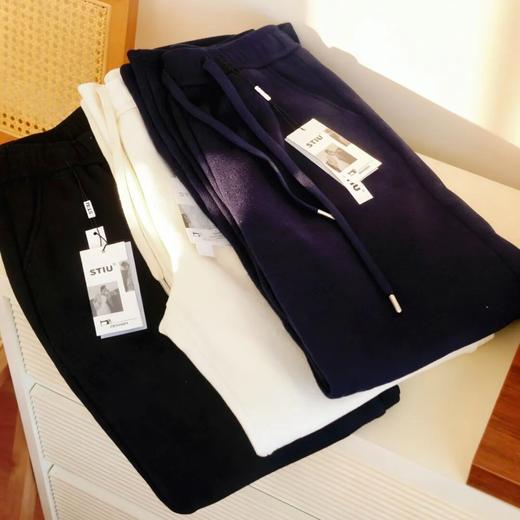 STIU·羊毛雪花绒阔腿裤，lu家同款，堪比“液体羊毛”，巨暖巨软滑！冬天穿出超模腿 商品图5