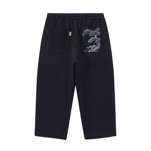 ONIARAI/鬼洗26春季泥棒蓝马年画框艺术宽版八分针织裤男 N540185 商品图3