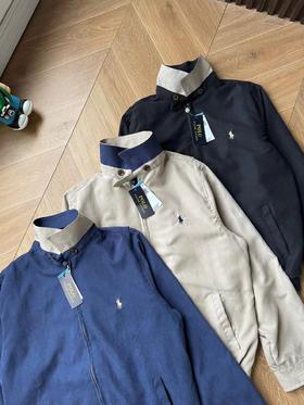 D012242老钱风老干部立领工装哈灵顿防水夹克外套