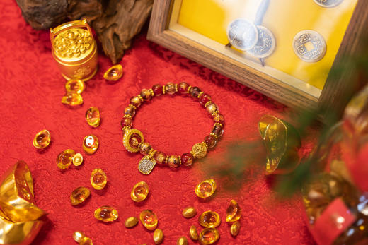 ² 【灵顺寺财神庙】古法香灰琉璃手串 HM02-CRMM-XJJ 商品图1