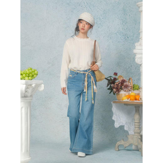 复古休闲百搭微喇牛仔裤-纪念日百货门店同款169144587 商品图1