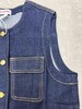 D012279春夏新款设计感口袋圆领 水洗牛仔背心马甲外套 商品缩略图12