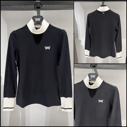 PG家早春新款女士立领撞色磨毛长袖上衣来了！干干净净的经典配色，显得人很清爽，好显瘦！有型又保暖！同时可作为内搭—中间保暖层，搭配任何外层衣服穿着! 商品图1