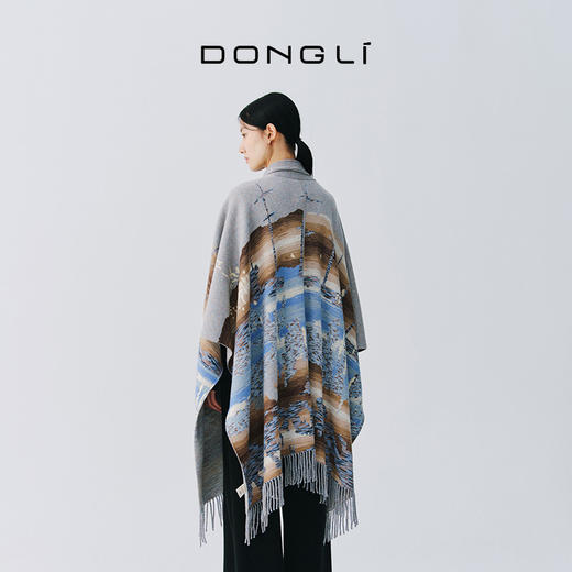 东黎 • 复苏的呼吸 山羊绒提花披肩 6165 商品图3