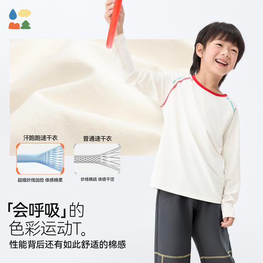 【汗跑跑速干衣】森林棠26春款儿童小童吸湿透气户外运动速干T恤20342517【HZ】 商品图2