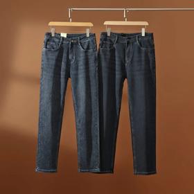 四面弹力 新款男士宽松直筒百搭舒适牛仔裤