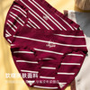 靴下物【全裤10A抑菌】条纹内裤女士三角裤中腰2025新款本命年红 商品缩略图1