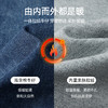 【拉绒-烟管裤】逸阳冬加绒中高腰两粒扣直筒牛仔烟管裤子1737 商品缩略图2