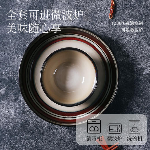 窑变釉复古餐具（釉圈） 商品图2