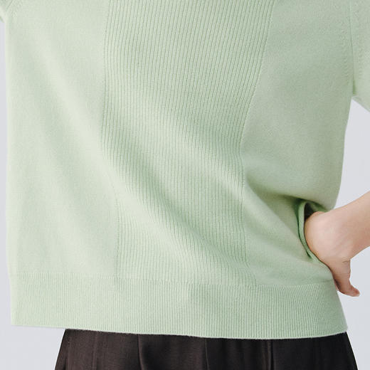 东黎 • 复苏的呼吸 小山羊绒女士圆领半袖 6057 商品图11