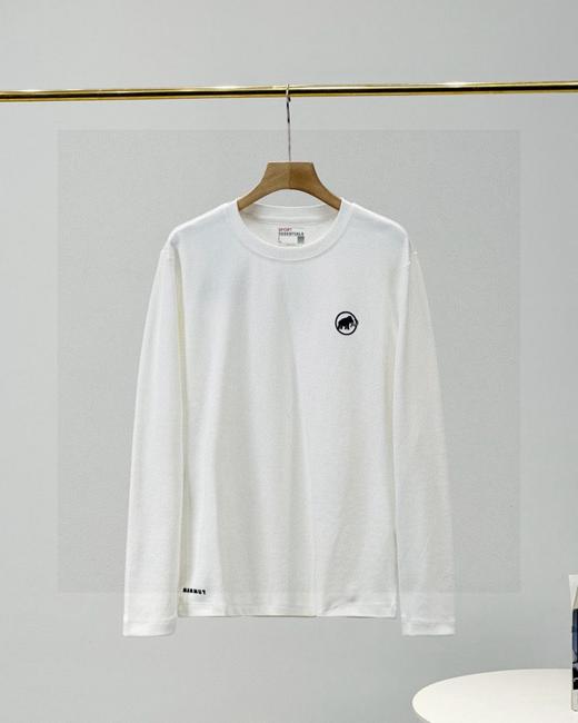 磨毛面料 保暖 舒适萌犸象春季新款磨毛长袖T恤打底保暖上衣采用双面长绒棉 商品图6