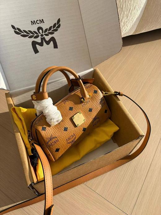 F012228精典干邑色迷你波士顿保龄球手提斜挎包mini包 商品图0