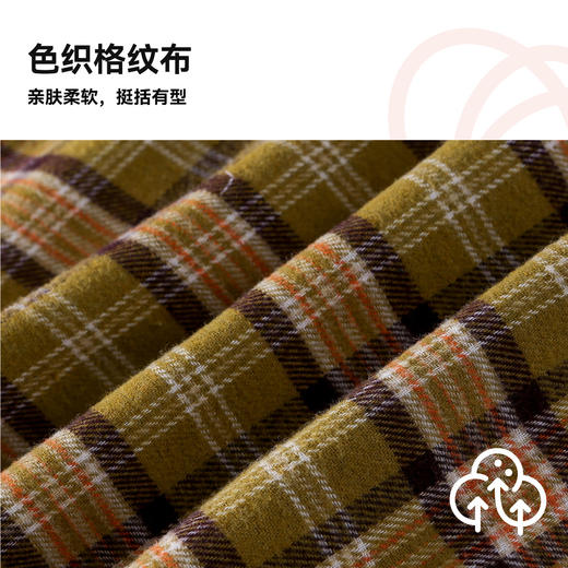 棉花堂春款格纹连帽童装衬衫外套-FD61073 商品图2