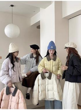 卉遇&韩版休闲小方领羽绒服HY-83