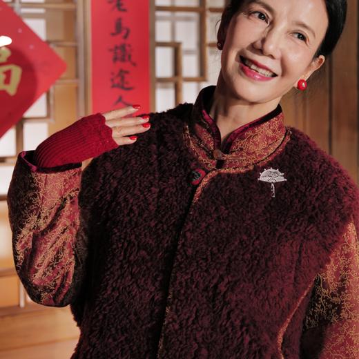 洛神泰迪 绵羊毛织锦镶边 棉袄好友暖身斗篷 马甲 山林曦照 商品图1