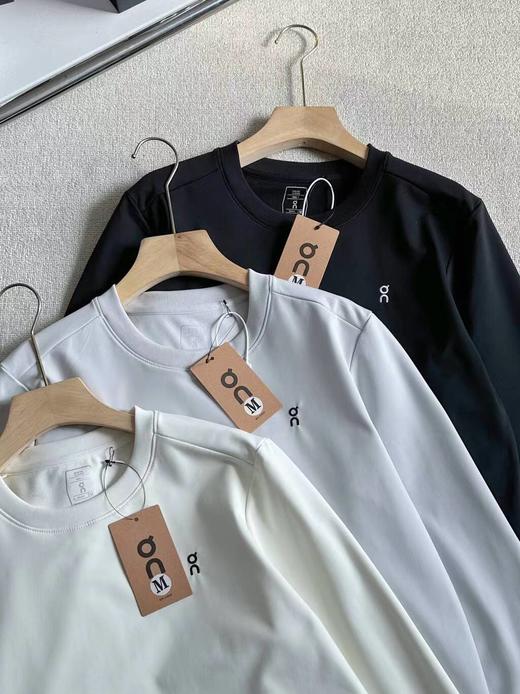 F012236男士压胶刺绣加绒长袖圆领体恤打底衫 商品图2