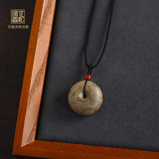 香圆·怀古|天然菩萨奇沉香平安扣 SP12392 商品图0