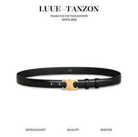 赛琳 全套包装 凯旋门徽标金扣潮流腰带 2.5CM（ZP*GD）