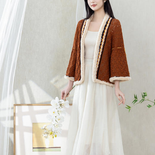 苏苏姐家苏暖开衫手工diy钩针毛衣羊毛线编织毛线团材料包 商品图2