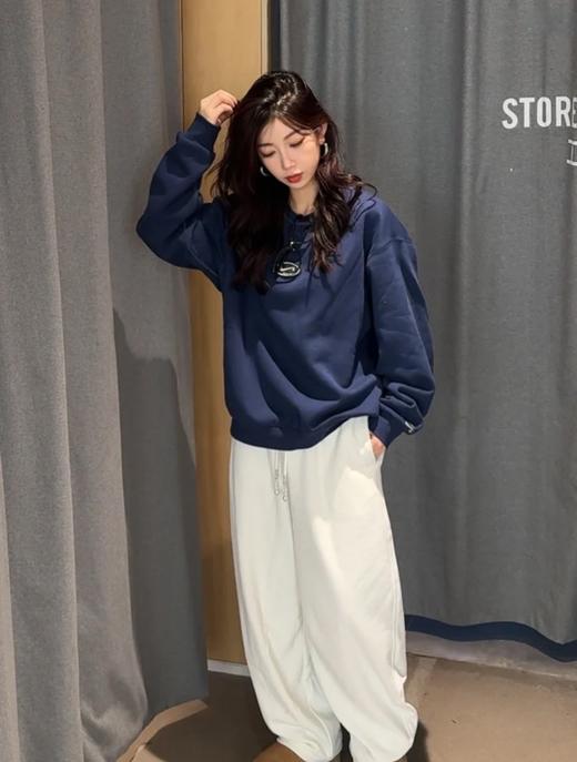 一店k （代工厂订单！）26年新款无帽卫衣天花板！Koston系列滑板基因+街头质感 出门随便搭都帅！门店断货！滑板系列情侣基础宽松圆领加绒卫衣 商品图5