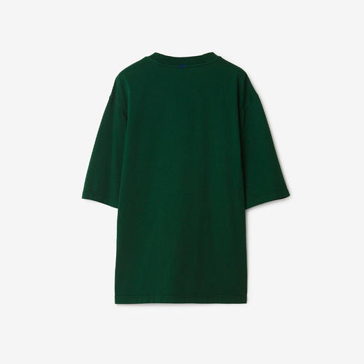 BURBERRY 巴宝莉 男士马术骑士图案贴花棉质圆领短袖T恤 绿色 8080815 B8636 商品图1