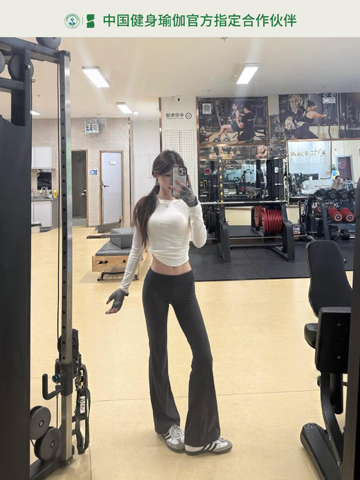 YOTTOY新款美利奴羊毛修身长袖天丝上衣女普拉提瑜伽服训练健身服打底 商品图5