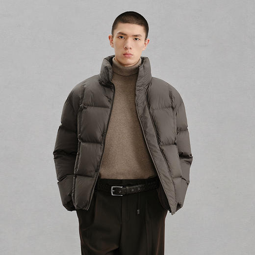 GXG男装 简约绗缝面包服通勤羽绒服男   冬热卖G24XY24030 商品图4