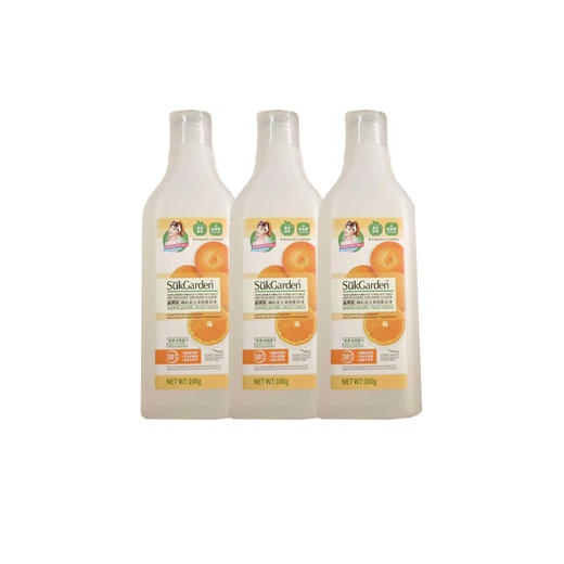 蔬果园橘彩星光果蔬餐具净100g*3瓶 商品图0