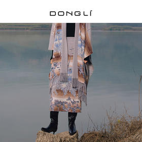 东黎 • 复苏的呼吸 山羊绒提花半裙 6166