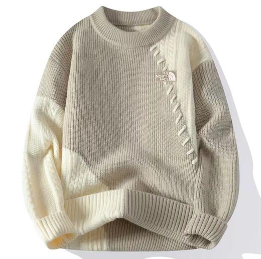 F012206都市气质风格撞色拼接针织衫套头毛衣 商品图8