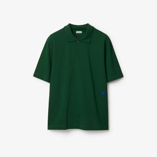 BURBERRY 巴宝莉 男士马术骑士徽标刺绣棉质短袖polo衫 绿色 8083601 B8636 商品图0