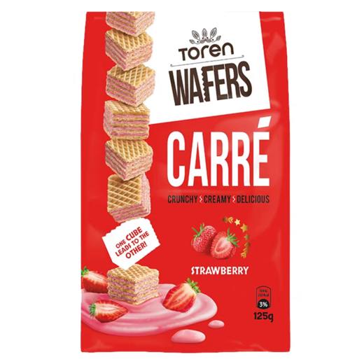 土耳其TOREN草莓味威化饼干125g 商品图0