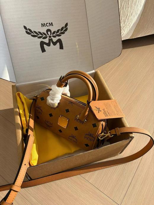 F012228精典干邑色迷你波士顿保龄球手提斜挎包mini包 商品图7