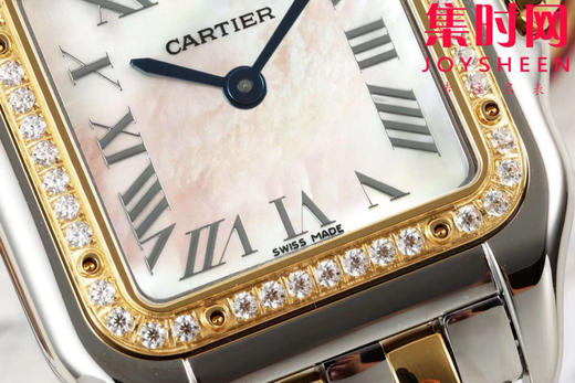 与豹同行 一跃入心 AF卡地亚猎豹系列 贝母面 中号表盘尺寸：27×37mm 女士腕表 商品图4