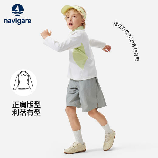 【120-160】【纳维凯尔】意大利小帆船男童休闲长袖POLO衫 商品图7