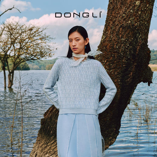 东黎 • 复苏的呼吸 山羊绒绞花套衫 6143 商品图0