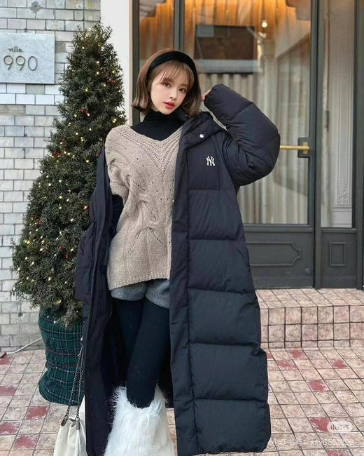 【秒杀价已调 直接拍】MLB 大联盟 原单 男女同 后背大字母 长款羽绒服 商品图13