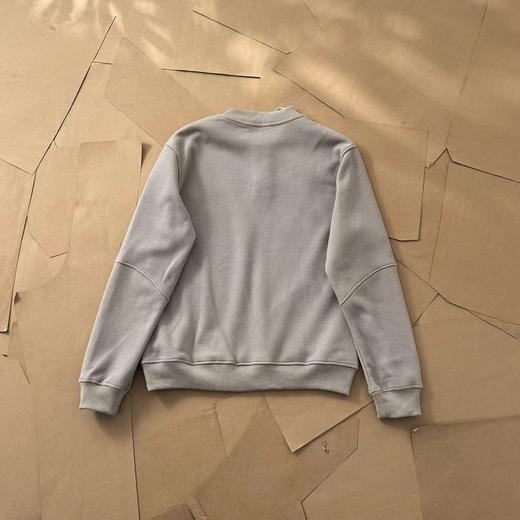 F012230新品小立领半门巾华夫格加绒长袖打底衫卫衣长袖情侣T恤 商品图9