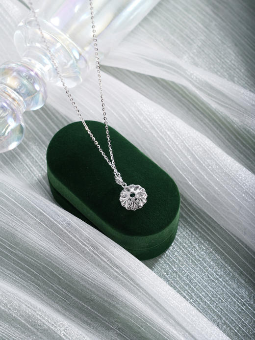 子佩集【华韵流芳】银S925套链【PM2253-XF】项链培育宝石祖母绿2601 商品图6