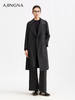 【商场同款】阿菁娜冬季新款复古感长款双面绒大衣加大翻驳领廓形垂坠修饰身形A30D511099.1 商品缩略图0