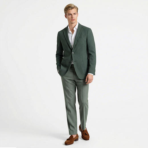 布兰施男士通勤单西商务经典男西装休闲时尚西服开衫 商品图4