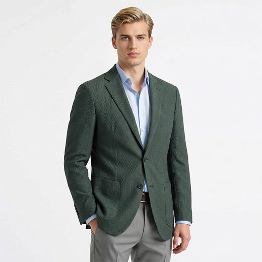 布兰施男士通勤单西商务经典男西装休闲时尚西服开衫 商品图1