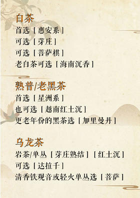 喝茶用香封神指南